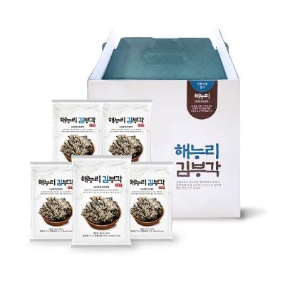 [남원김부각] 해누리 전통맛 찹쌀 김부각 70g*5봉 선물세트 / 캠핑,주전부리,영양간식,답례품