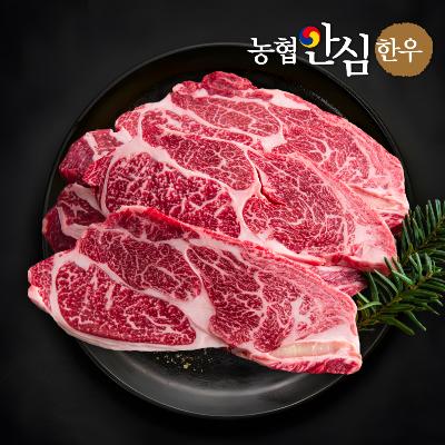 [농협안심한우] 1등급 한우구이 등심 500g(250g+250g)