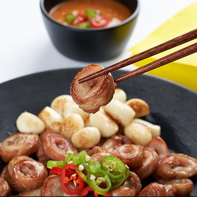 훈제 초벌 막창 500g 훈연 초벌하여 질기지 않고 탱글한 식감