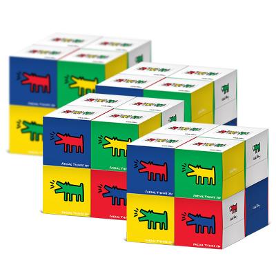 한예지 키스해링 CUBE 미용티슈 230매 8입 (4팩)