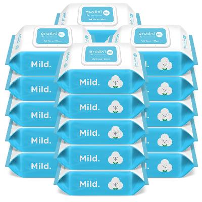 한예지 HU 물티슈 캡형 100매 (20팩)