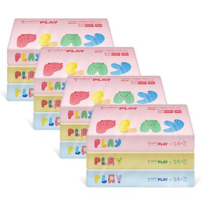 한예지 PLAY 여행용 티슈 70매 3입 (4팩)