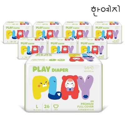 한예지 플레이 팬티 기저귀 대형 26매 x 8팩 (208매)