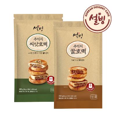 설빙 추억의 꿀호떡 5개입 + 씨앗호떡 5개입