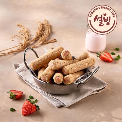 설빙 크리스피롤 딸기우유맛 500g 2팩