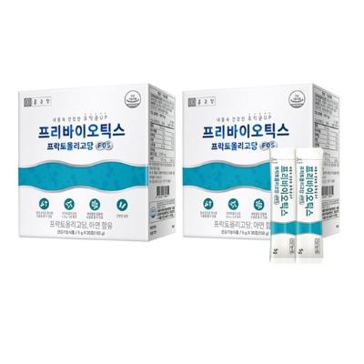 종근당 프리바이오틱스 프락토올리고당 FOS 5g x 30포 2박스