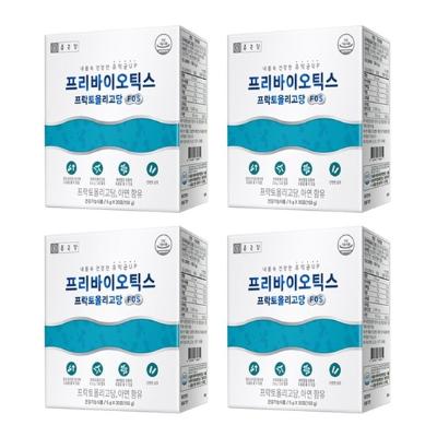 종근당 프리바이오틱스 프락토올리고당 FOS 5g x 30개입 4박스 유산균