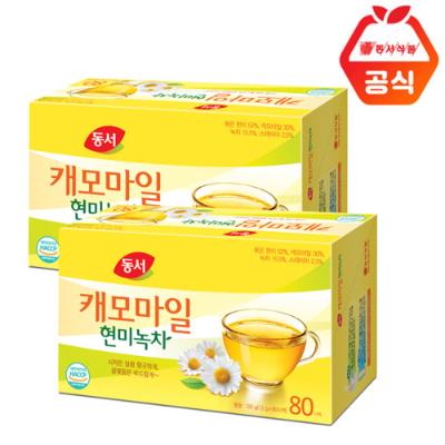 [동서] 캐모마일 현미녹차 80Tx2개입 총160T