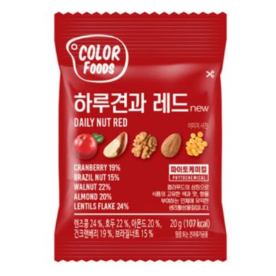 [컬러푸드] 매일매일 골라먹는 하루견과 레드 200g(20g*10봉) * 3봉