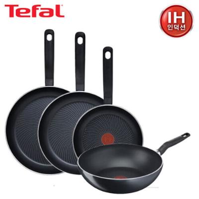 [테팔] 퍼펙트 쿠킹 다크 인덕션 프라이팬 24cm+28cm+30cm+멀티팬 28cm
