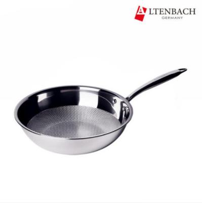 [알텐바흐] 통5중 스텐 글란츠 궁중팬 28cm 인덕션 엠보 웍 프라이팬 독일팬