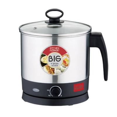 [키친플라워] 전기 라면포트 빅멀티포트 2L 전기냄비 캠핑 여행용 휴대용 KEK-MS160