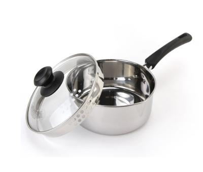 [키친플라워] 스텐 면 냄비18cm 인덕션 라면전용 편수냄비 NY-3325