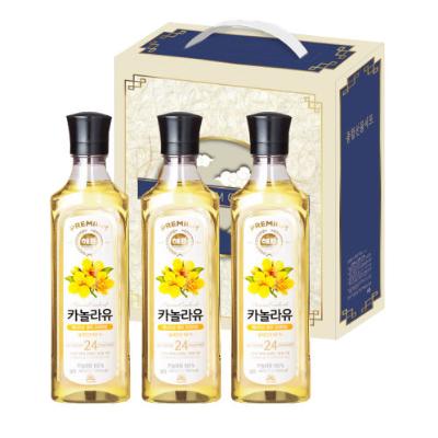 [해표] 카놀라유 500MLX3개 선물세트 식용유 기름 선물세트