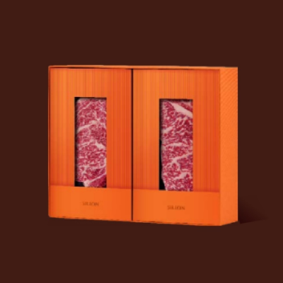 [설로인] 숙성한우 선물세트 - 백화D [총600g]+ 지함 + 스티로폼박스