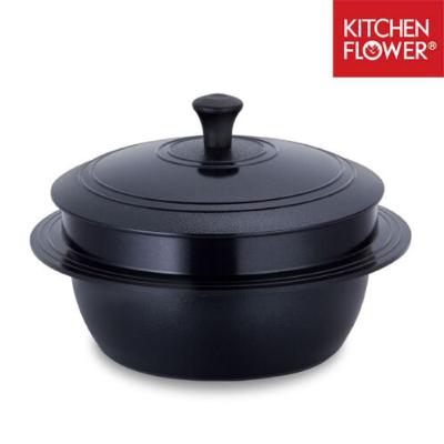 [키친플라워] 뚝배기 가마솥 솥밥 냄비 인덕션 IH 한상 가마솥2 20cm 22cm 24cm