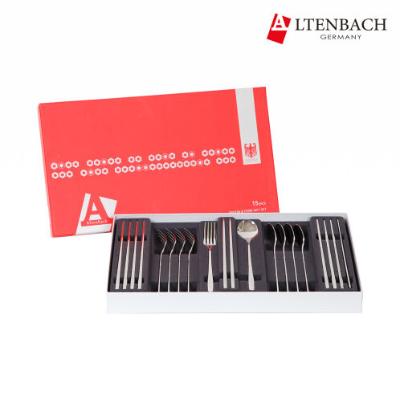 [알텐바흐] 스텐316Ti 알파실버 5인조 수저세트 신혼 고급 선물세트 숟가락 젓가락 포크