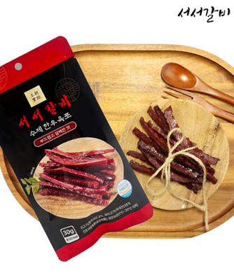 [서서갈비] 수제 한우 육포 30g x 5팩