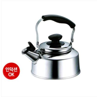 [키친플라워] 1.7L 휘슬링 스텐주전자 인덕션 소리나는 주전자