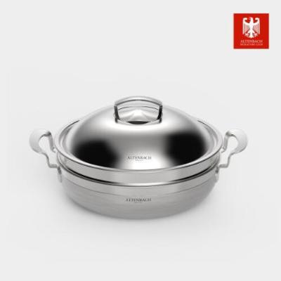 [알텐바흐] 하이돔 멀티웍 통5중 스텐 인덕션 냄비 양수 2단찜기 찜솥 30cm 32cm