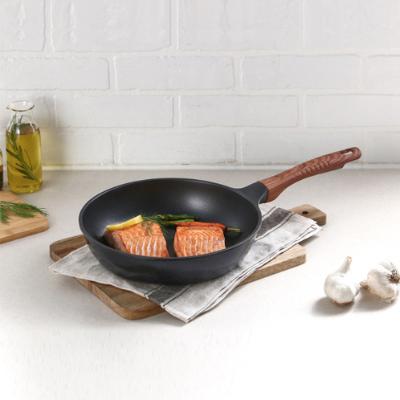 [키친플라워] 쿠킨 IH 인덕션 블랙우드펄 후라이팬 궁중팬 웍 사각팬 인덕션겸용