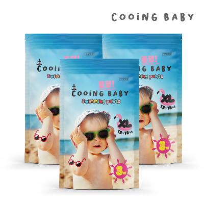 쿠잉 풍덩 수영장 팬티기저귀 특대형(XL) 3매 x 3팩