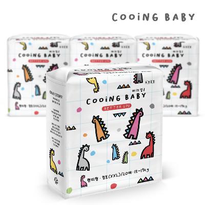 쿠잉 베러업 풀커버 팬티기저귀 점보형(XXL) 20매 x 4팩
