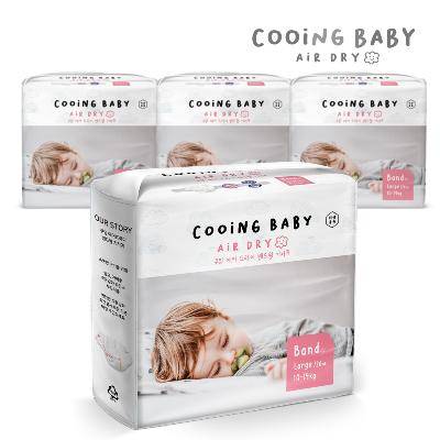 쿠잉 에어드라이 풀커버 밴드기저귀 대형(L) 26매 x 4팩