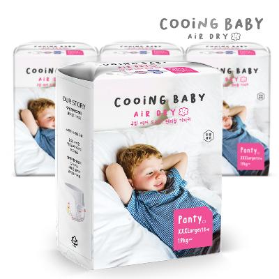 쿠잉 에어드라이 풀커버 팬티기저귀 키즈형(XXXL) 18매 x 4팩
