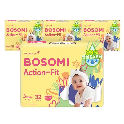 보솜이 액션핏 팬티 중형 32매 x 4팩