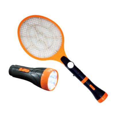 [듀플렉스] USB충전 전기모기채 대형 충전식 전기파리채 DP-500IK LED랜턴