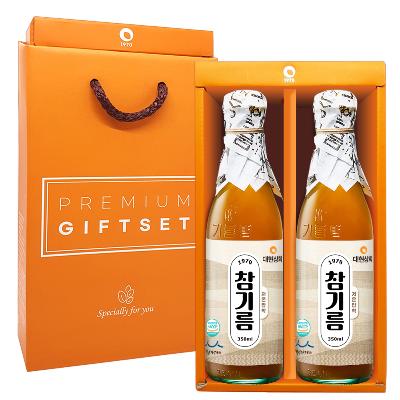 55년전통 대현상회 저온압착 참기름x2병 350ml 선물세트 / HACCP 백년가게 방앗간