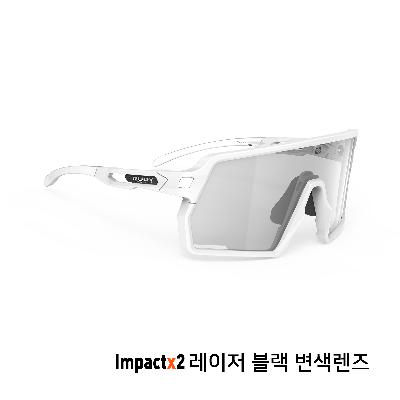 루디 프로젝트 - 켈리온 화이트 매트 / 임팩트X 포토크로믹 2 레이저 블랙 (SP857878-0001) - RUDY Project