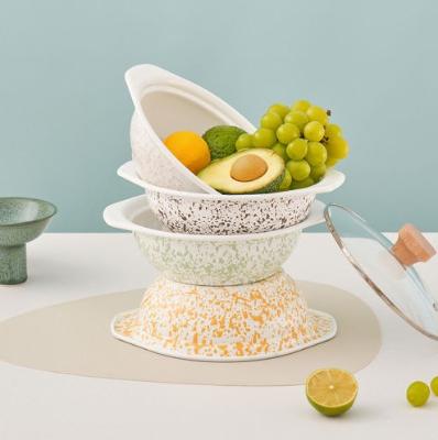 [PN풍년] 브리에 프롱 법랑냄비 IH 22cm 인덕션 법랑냄비 양수냄비 4colors