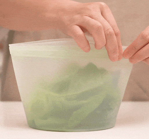 [바겐슈타이거] 실리콘 지퍼백 3종세트(500ml,1000ml,1500ml) / 미스틱그레이