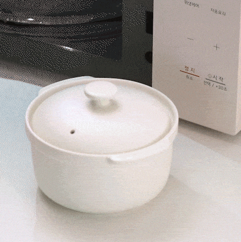 [바겐슈타이거] 세라믹 미니 토프 냄비(전자레인지/오븐용) / 매트화이트