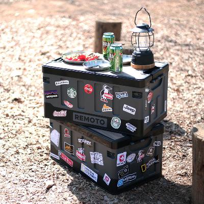 레모토 캠핑 폴딩박스 테이블 트렁크정리함