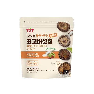 4가지맛 통째바삭 표고버섯칩 100g x 1봉