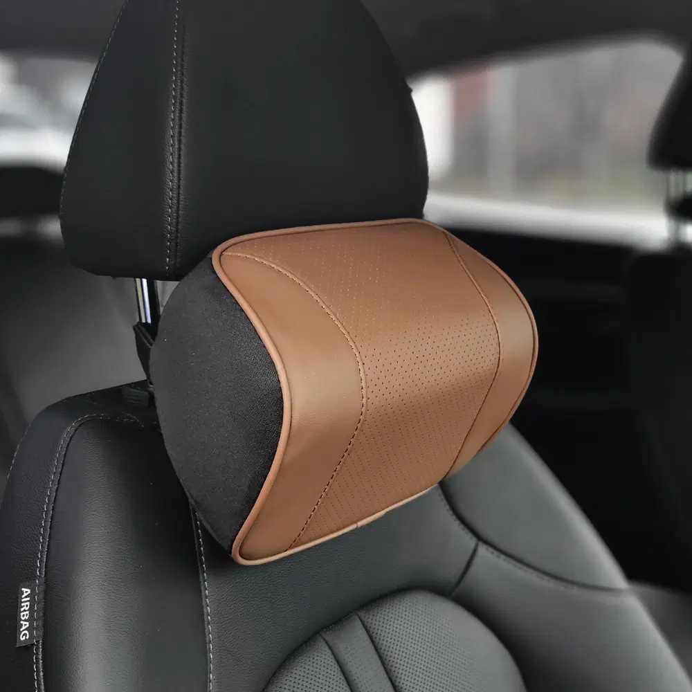 레모토 차량용 가죽 목쿠션 메모리폼 목베개