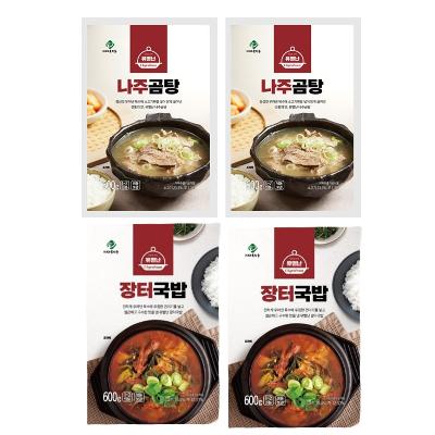 유별난 나주곰탕 2팩+장터국밥 2팩