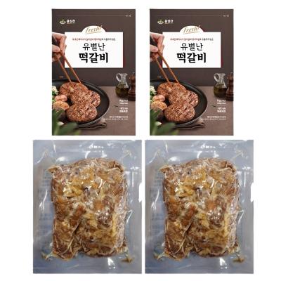 유별난 떡갈비 1000g 2팩+연탄불고기 2팩