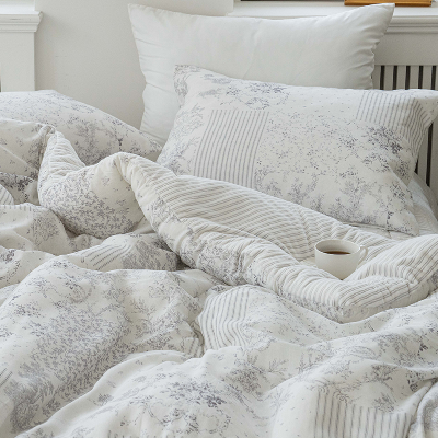 송화침장 로에베모달극세 차렵이불 앞 모달 뒤 극세 3가지색상