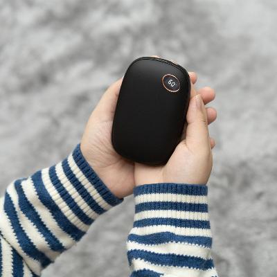 [머레이] 스톤 손난로 보조배터리 충전식 전자핫팩 겨울필수템 (블랙, 그린, 핑크)