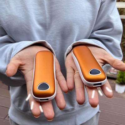 [머레이] 휴대용 트윈 충전식 USB 손난로 보조배터리 기내 반입 Pair1  2세트 할인 구성 (오렌지+오렌지)