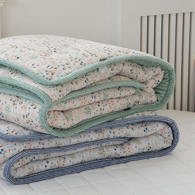 송화침장 그린가든 극세사차렵이불SS 앞 모달100% 뒤 극세사 이불