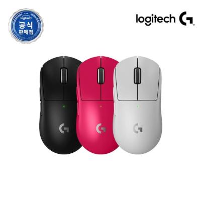 [로지텍] 무선 게이밍 마우스, 로지텍G PRO X SUPERLIGHT 2 [로지텍코리아정품] 블랙,화이트,핑크