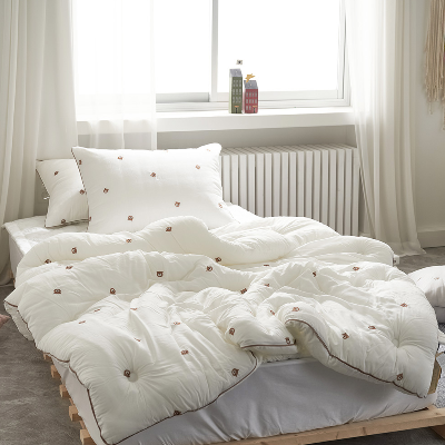 송화침장 초코모달 차렵이불 귀여운 곰돌이 모달이불 3가지색상