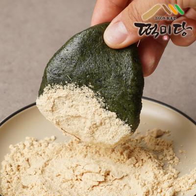[떡미당] 밥알쑥 인절미(600g) ♣국내산 찹쌀, 직영농장 쑥♣ 콩가루 증정