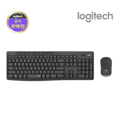 [로지텍] 무선 데스크탑 세트, MK295 Silent [로지텍코리아정품] [블랙,화이트]