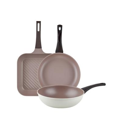 [독일 제너] 쿡인 IH 티타늄코팅 후라이팬 3종B(28사각+28후+28궁)